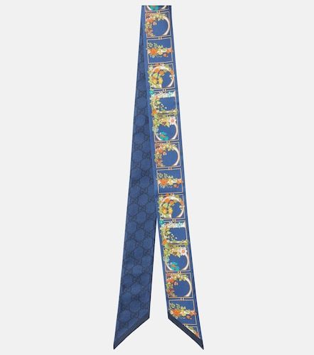 Gucci Sciarpa in seta con stampa GG - Gucci - Modalova