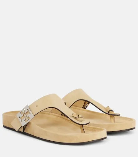 Sandalias Double T de ante - Tory Burch - Modalova