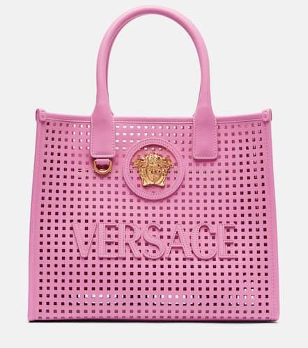 La Medusa Small leather tote bag - Versace - Modalova
