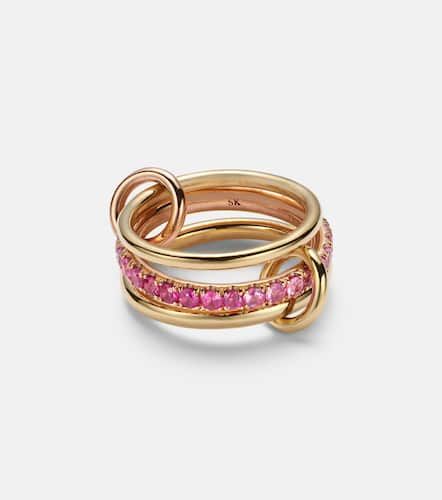 Petunia 18kt yellow and rose ring with sapphires - Spinelli Kilcollin - Modalova