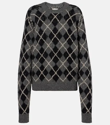 Pratt argyle cashmere sweater - Khaite - Modalova
