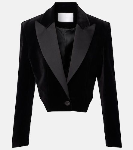 Blazer de terciopelo de algodón - Costarellos - Modalova