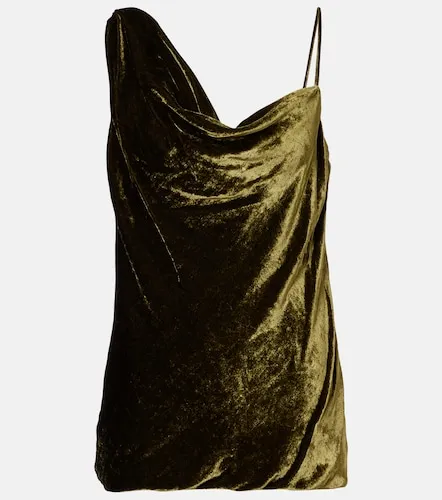 Top de terciopelo drapeado - Dries Van Noten - Modalova