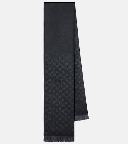Sciarpa in jacquard di lana GG - Gucci - Modalova