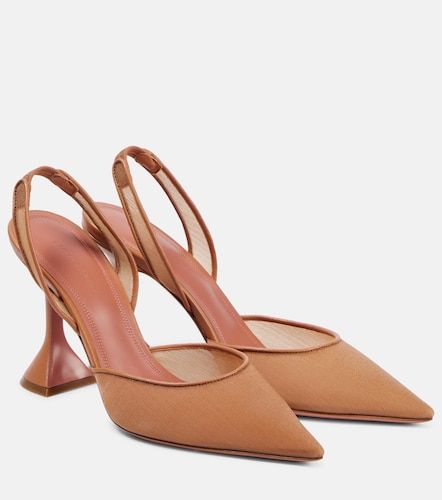 Holli mesh slingback pumps - Amina Muaddi - Modalova