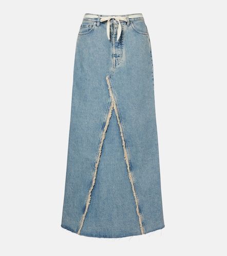 Falda larga de denim deshilachada - Maison Margiela - Modalova