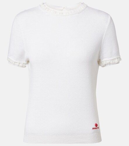 Shushu/Tong Top de lino con encaje - Shushu/Tong - Modalova