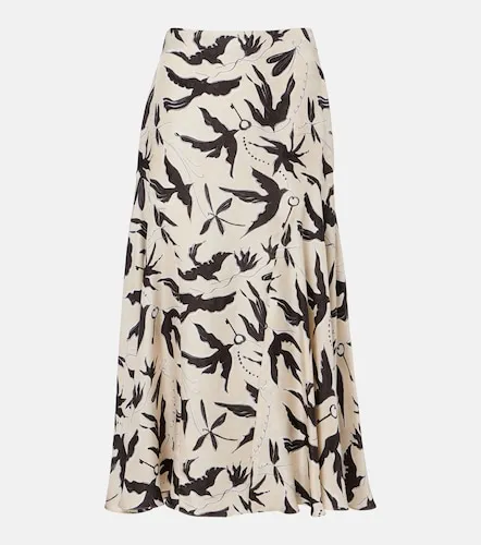 Elton printed silk midi skirt - Altuzarra - Modalova