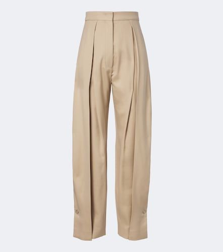 Pantaloni regular in misto cotone plissé - Sportmax - Modalova