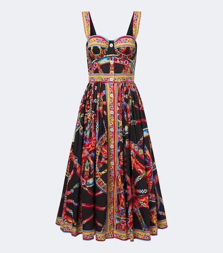 Abito midi Carretto in cotone - Dolce&Gabbana - Modalova