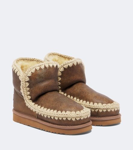 Mou Botines de piel con borrego - Mou - Modalova