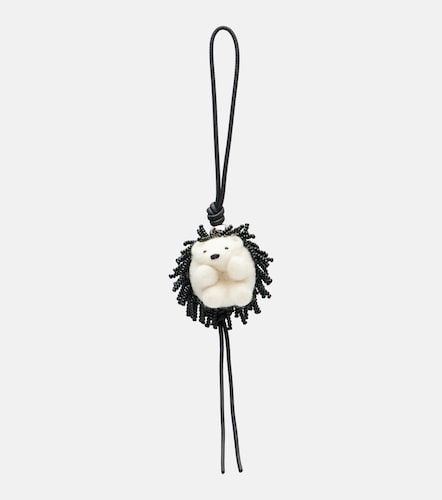 Hedgehog beaded wool bag charm - Loewe - Modalova