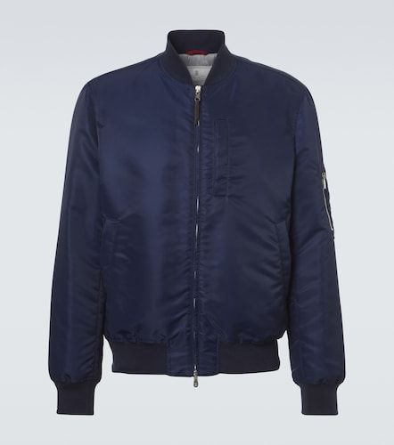 Chaqueta bomber con algodón - Brunello Cucinelli - Modalova