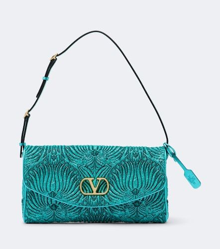 DeVain Small cloque jacquard shoulder bag - Valentino Garavani - Modalova