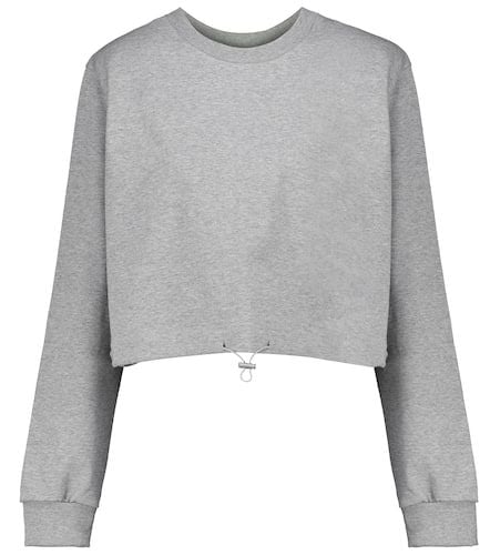 Cropped cotton sweatshirt - The Frankie Shop - Modalova