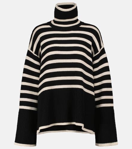 Striped turtleneck wool-blend sweater - Toteme - Modalova