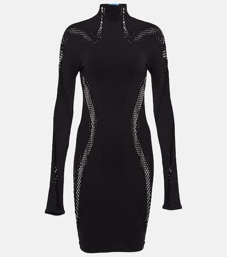 Open-knit high-neck minidress - Mugler - Modalova