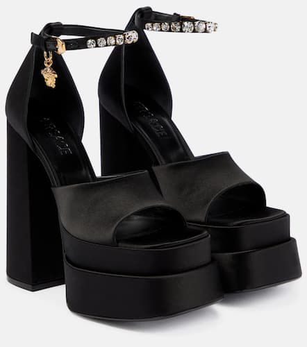 Medusa Aevitas satin platform sandals - Versace - Modalova