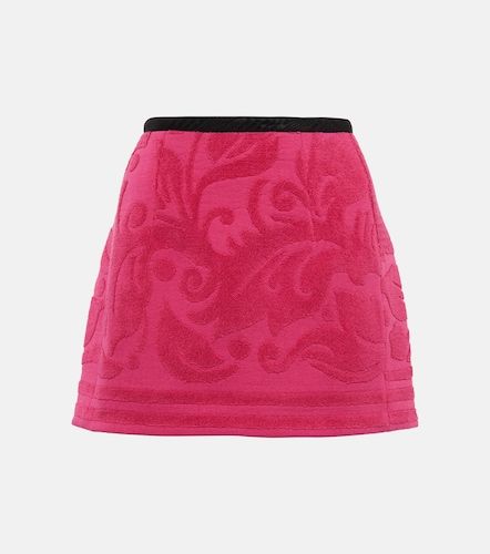 Minifalda de algodón en jacquard - Marine Serre - Modalova