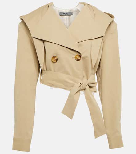 Cropped cotton gabardine jacket - Didu - Modalova