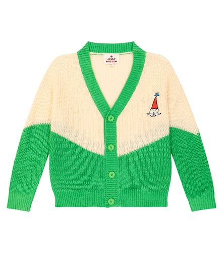 Embroidered colorblocked cardigan - Jellymallow - Modalova