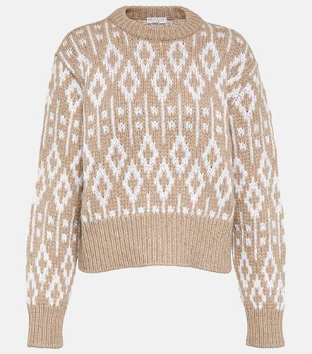 Jacquard cashmere sweater - Brunello Cucinelli - Modalova