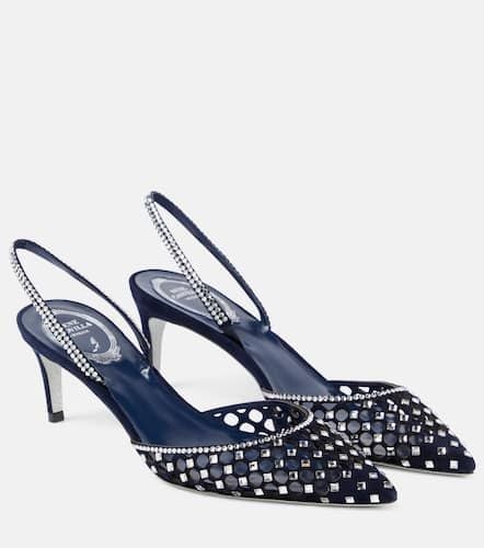 Carrie embellished suede slingback pumps - Rene Caovilla - Modalova