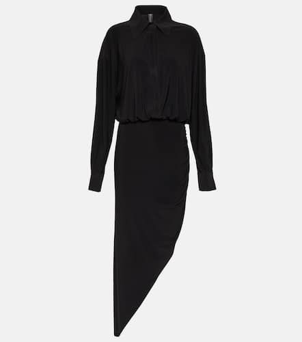 Shirred jersey midi dress - Norma Kamali - Modalova