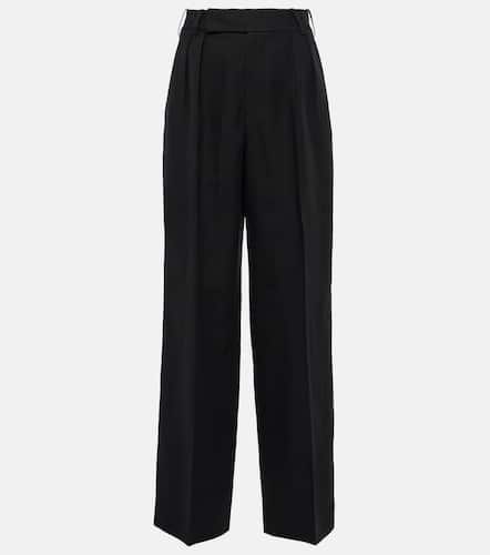 Linen and cotton-blend wide-leg pants - 7 For All Mankind - Modalova