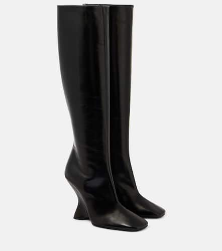 Leather knee-high boots - Dries Van Noten - Modalova