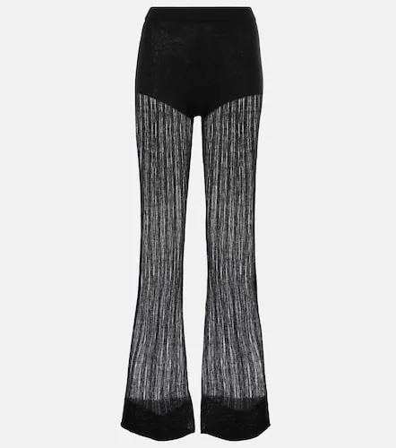 Low-rise faux leather flared pants - Didu - Modalova