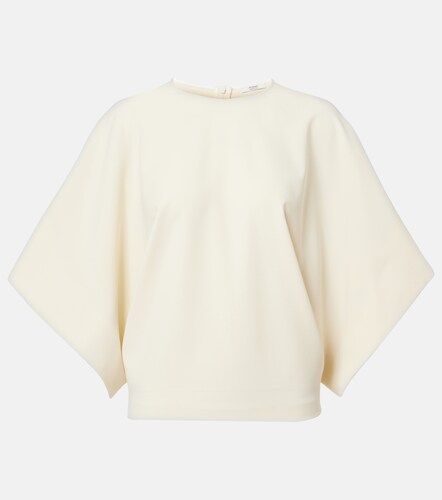 Tenley draped wool-blend crepe top - Fforme - Modalova
