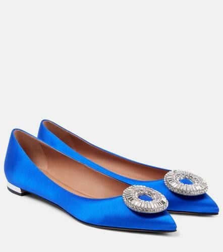 Crystal Hoop satin ballet flats - Aquazzura - Modalova