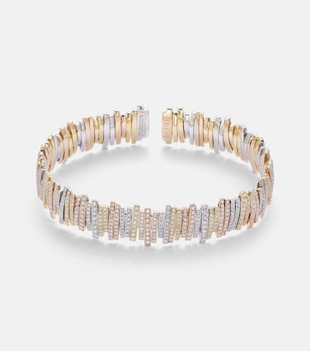 Kt yellow, rose, and white gold bracelet with diamonds - Suzanne Kalan - Modalova