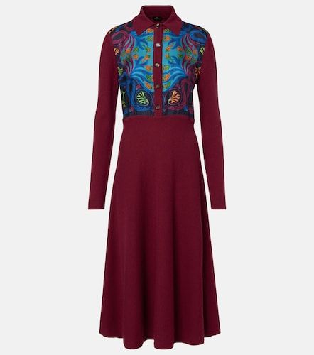 Abito chemisier in seta, lana e cashmere - Etro - Modalova
