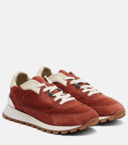 Sneakers Monili in suede - Brunello Cucinelli - Modalova