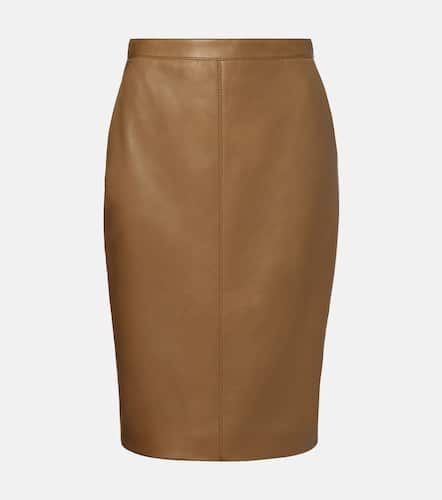 Saint Laurent Leather pencil skirt - Saint Laurent - Modalova