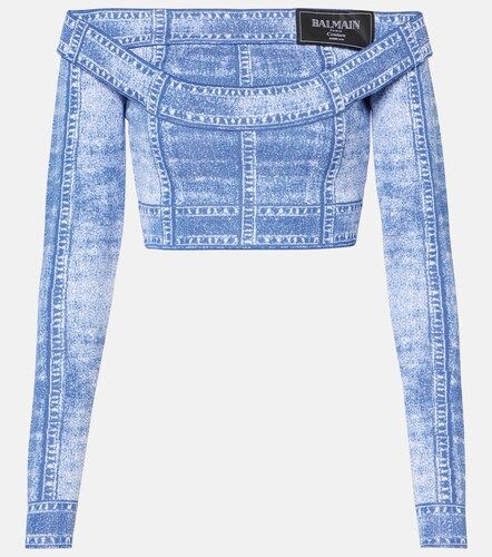 Balmain Top cropped Trompe l’oeil - Balmain - Modalova