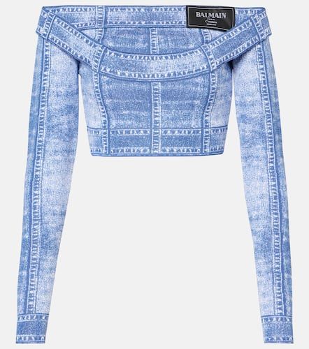 Balmain Trompe l'oeil crop top - Balmain - Modalova