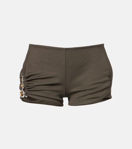 Shorts Droplet arricciati con cristalli - Christopher Esber - Modalova