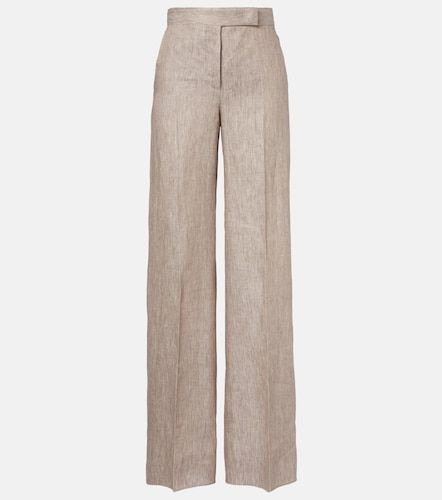 Deserto herringbone linen wide-leg pants - Max Mara - Modalova