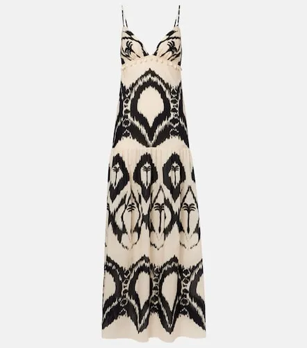 Printed cotton poplin maxi dress - Johanna Ortiz - Modalova