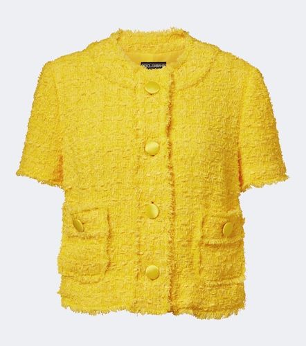 Cotton-blend tweed jacket - Dolce&Gabbana - Modalova