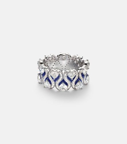 Anillo Roman Heart de oro blanco de 18 ct con diamantes - Kamyen - Modalova