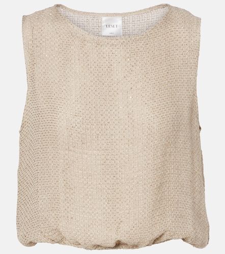 Stella sequined linen-blend top - Leset - Modalova