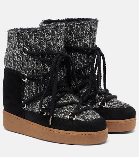 Suede-trimmed snow boots - Isabel Marant - Modalova
