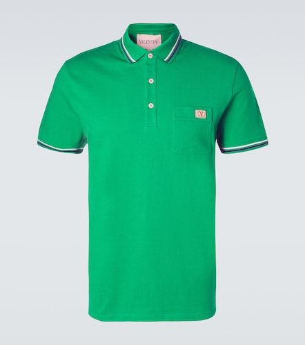 Polo de piqué de algodón - Valentino - Modalova