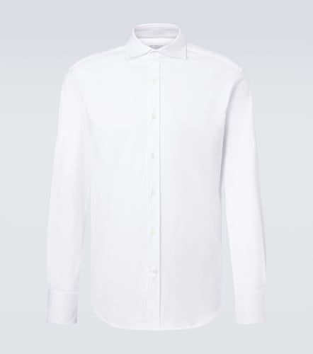 Camicia in popeline di cotone - Brunello Cucinelli - Modalova