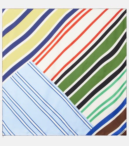 Loewe Sciarpa in seta a righe - Loewe - Modalova