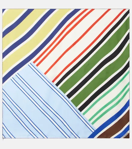 Loewe Sciarpa in seta a righe - Loewe - Modalova